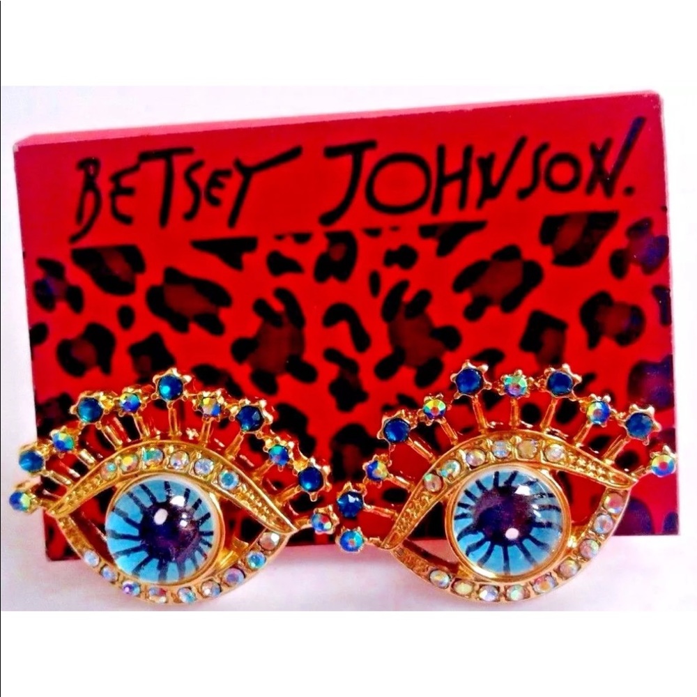 🍭BETSEY JOHNSON EYE CANDY EARRINGS!💙