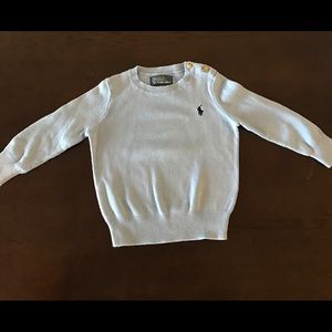 Light blue Polo Ralph Lauren sweater size 18 mo.