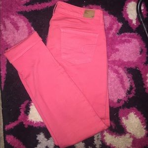 Coral Skinny jeans