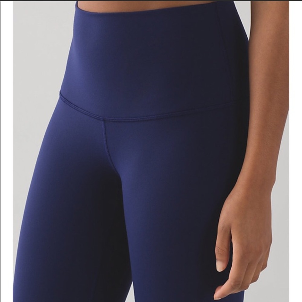 Lululemon High Rise Wunder Under Pant - Hero Blue