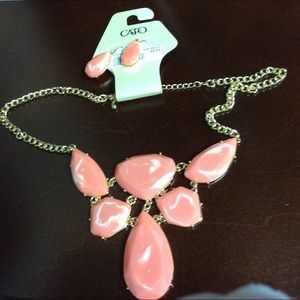 Necklace and earrings