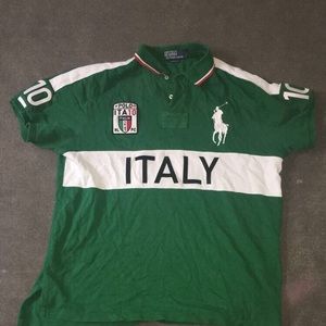 Ralph Lauren Italy flag short sleeve polo