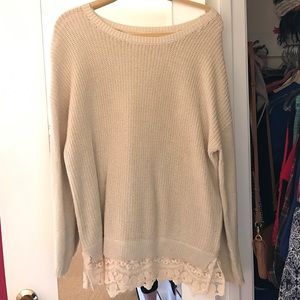 Oversized Cream Sweater