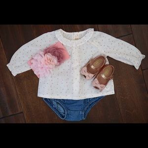 Zara Baby Ruffled Collar Top