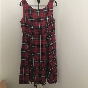 Torrid plaid retro style dress size 14