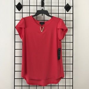 Women's AUW Red Blouse