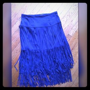 🌟🌟Navy Blue Fringe Skirt 🌟🌟