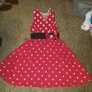 Disney parks minnie mouse polka dot dress