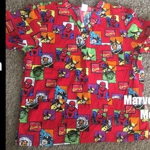 Marvel Scrub top