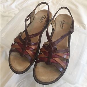 Brown Clarks Sandal