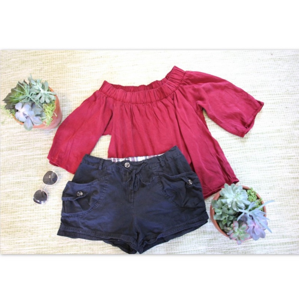 Black Shorts with Pockets