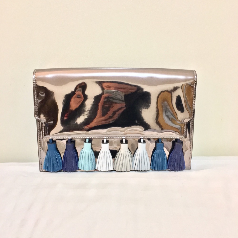 Rebecca Minkoff Sofia Mirror Metallic Clutch