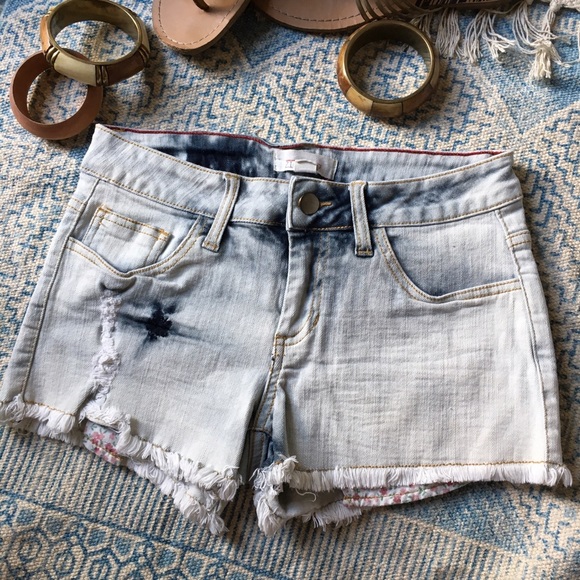  stretch denim shorts sz 26, 27, S, 0, 2 - Picture 2 of 4