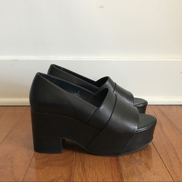 cos platform sandals 75 cos shoes cos black leather platform slip on cos platform sandals 75 cos shoes cos black leather platform slip on