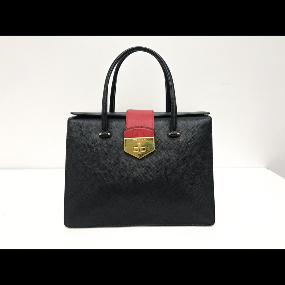Prada Black Leather Handbag