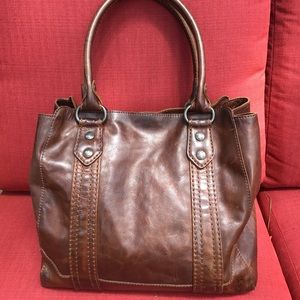 Frye Melissa Large Tote Dark Brown