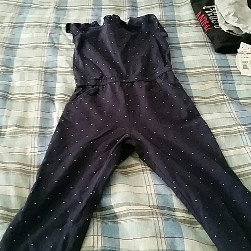 Girl's Polka Dot Jumpsuit