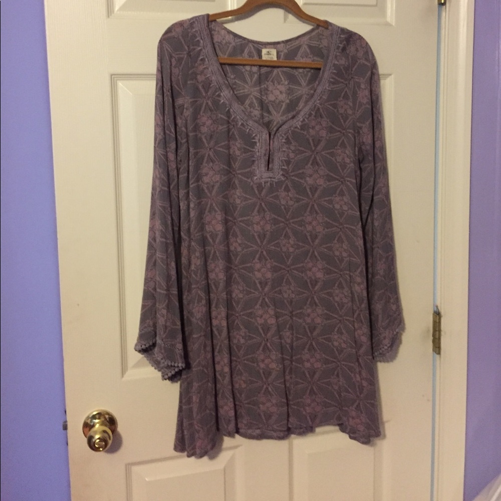 Purple patterned dress