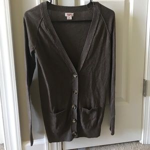 Brown cardigan!