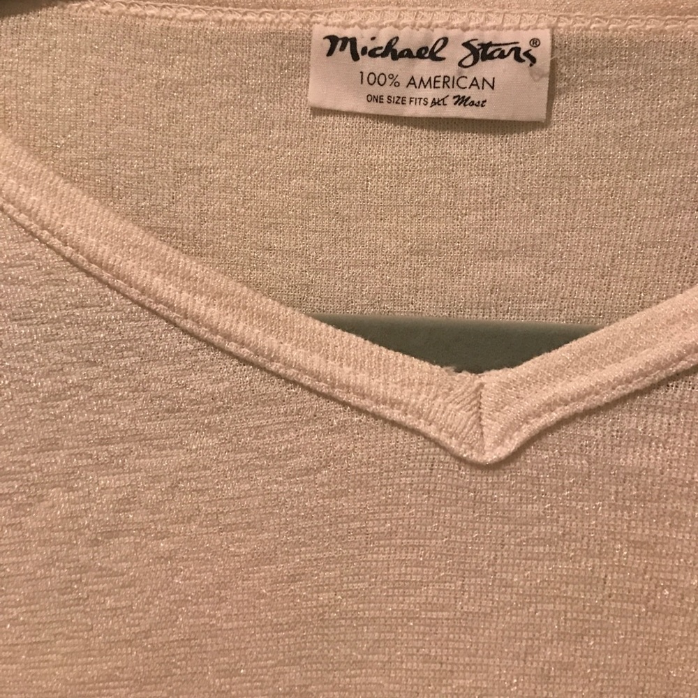 Michael stars 3/4 sleeve V neck shirt - Picture 2 of 3