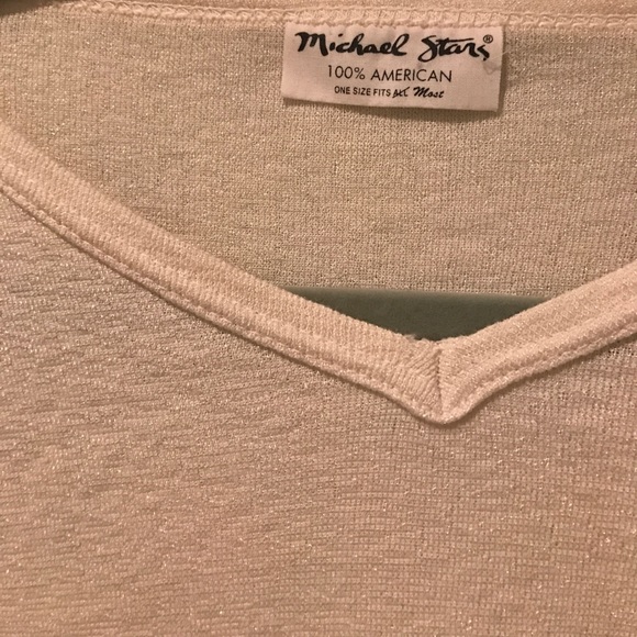 Michael stars 3/4 sleeve V neck shirt - Picture 2 of 3