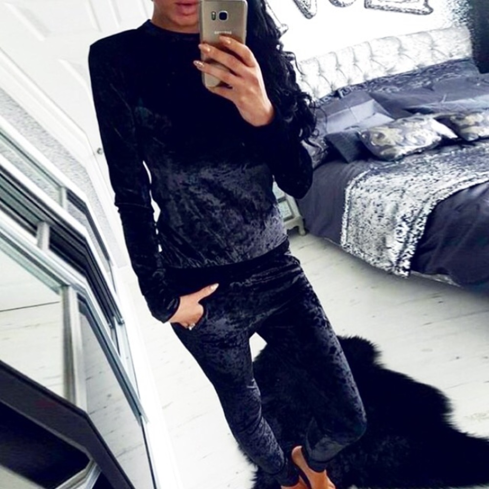 Velour jumpsuit