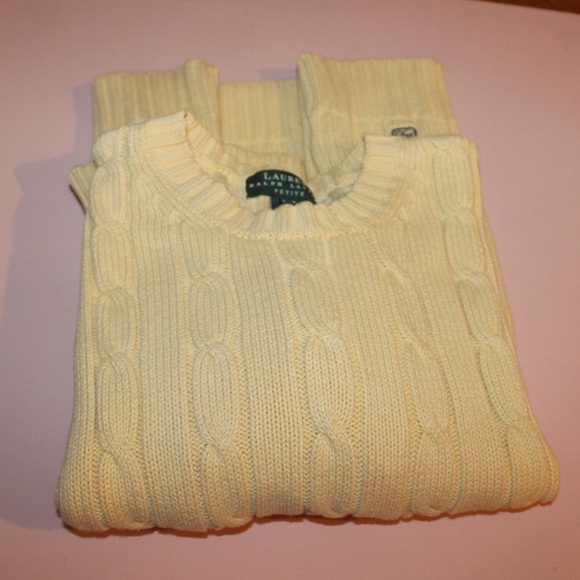 SOLD Vintage LAUREN Ralph Lauren cable knit - Picture 4 of 8
