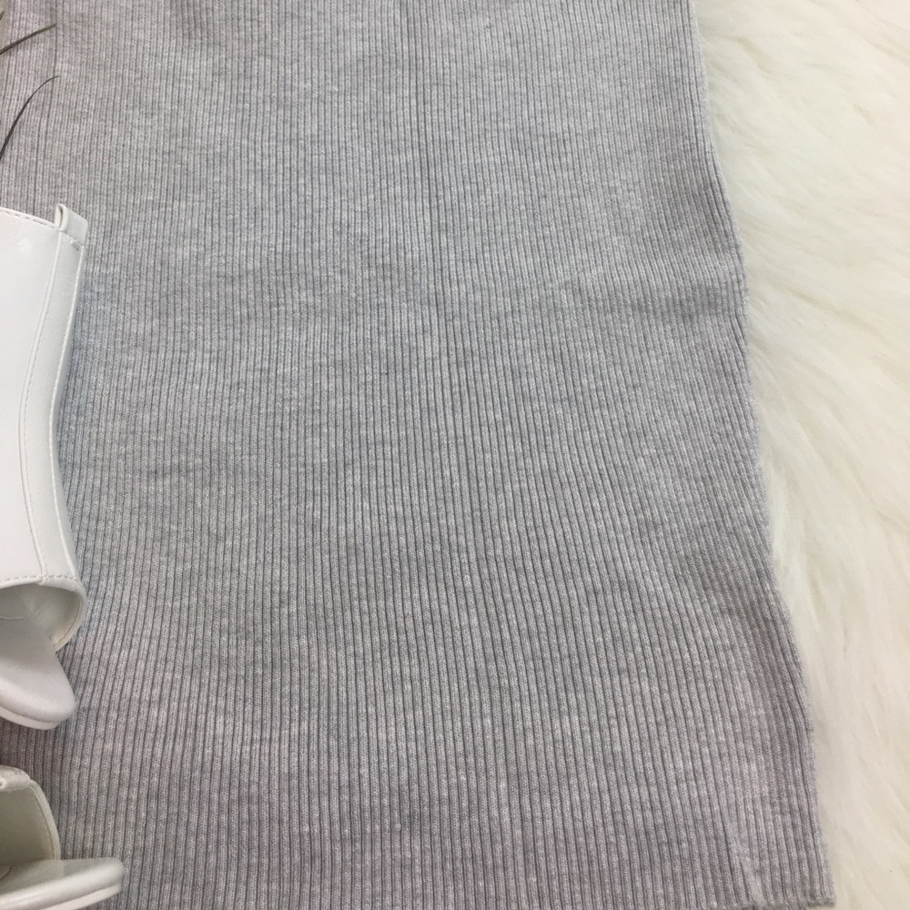 Ribbed Knit Mini Skirt - Picture 2 of 2