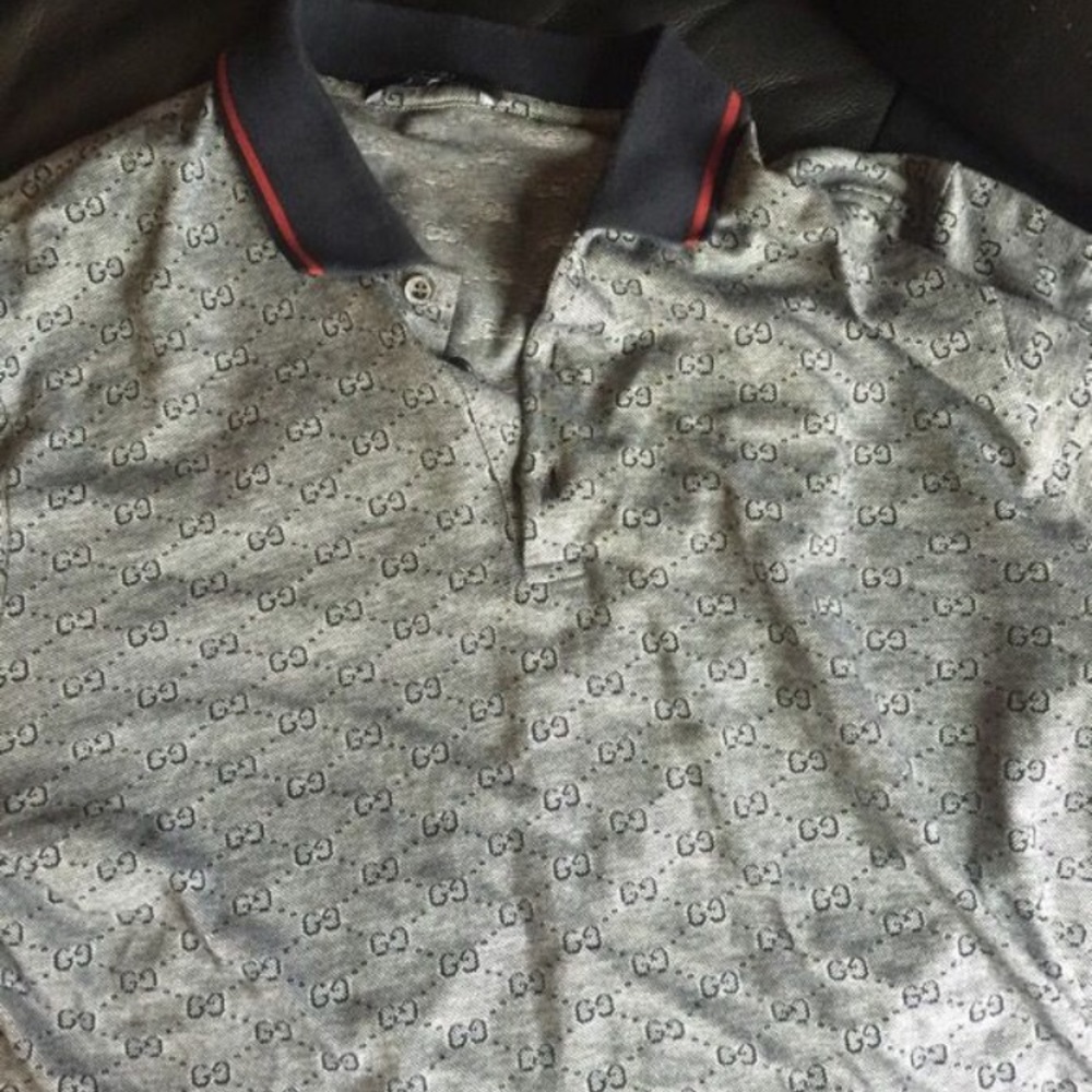 Gucci polo shirt fits like a large