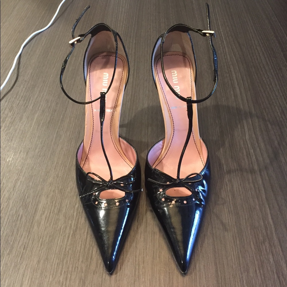 ❌SOLD❌ Miu Miu PRADA Ankle Strap Heel - Picture 3 of 4