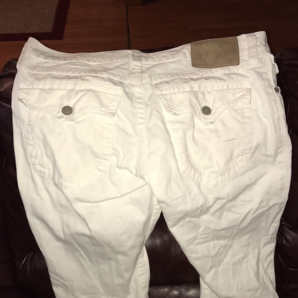 All white true religion jeans