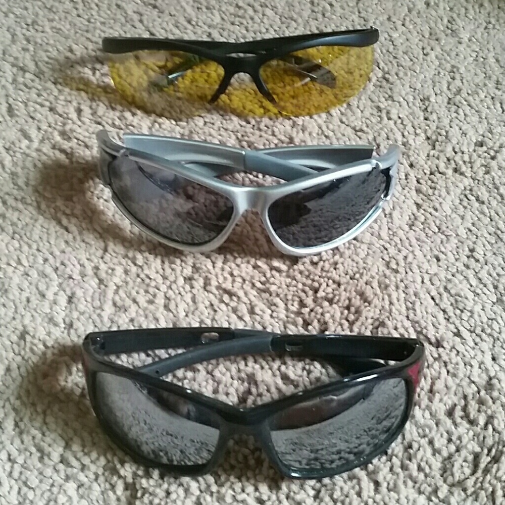 3 pairs of cool sunglaases
