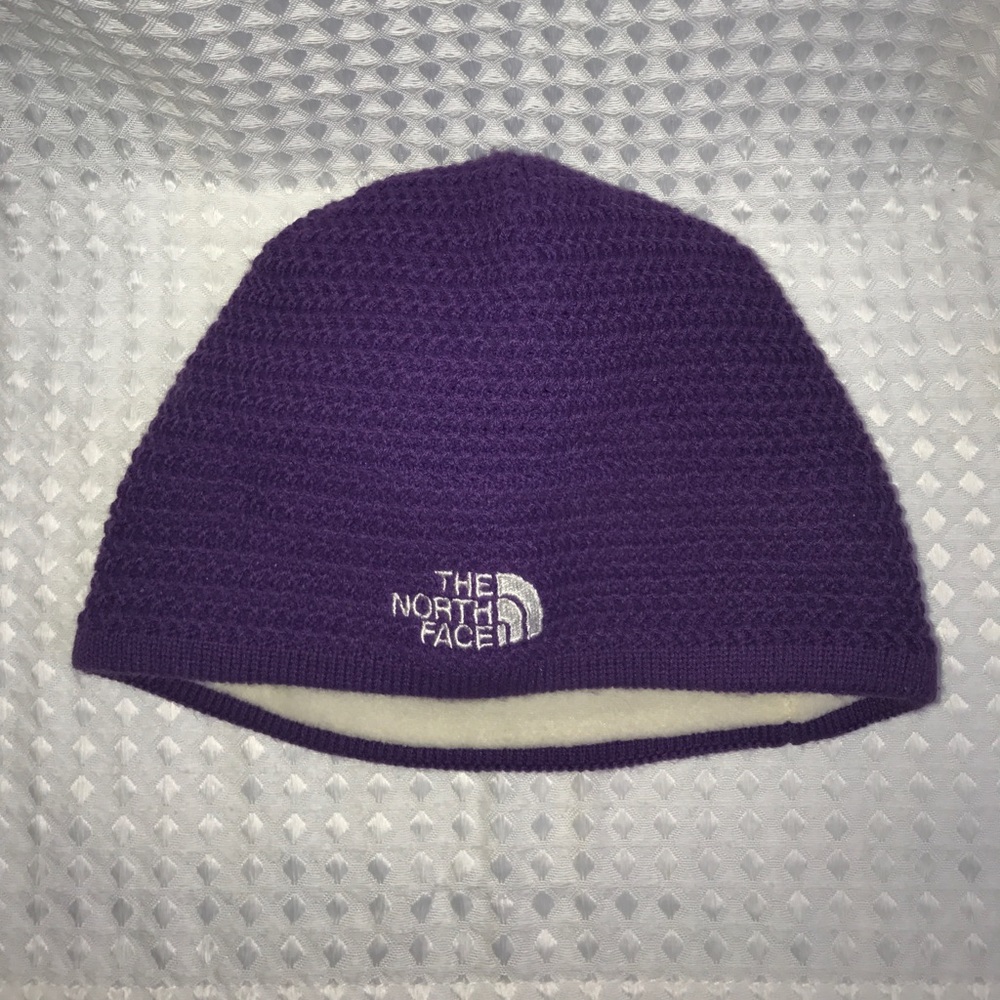 The North Face Purple Knit hat