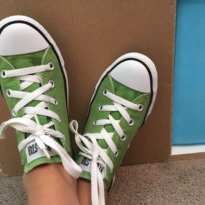 Lime green Converse All-Stars