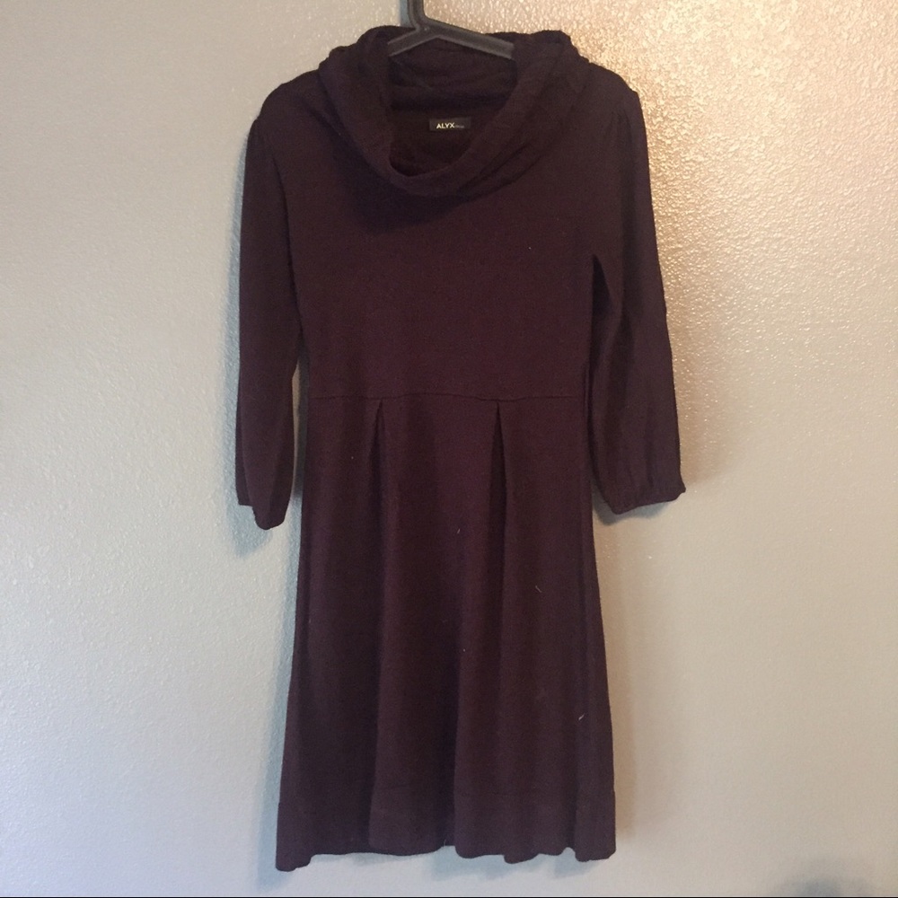 Deep Plum Cowl Neck Purple ALYX Dress