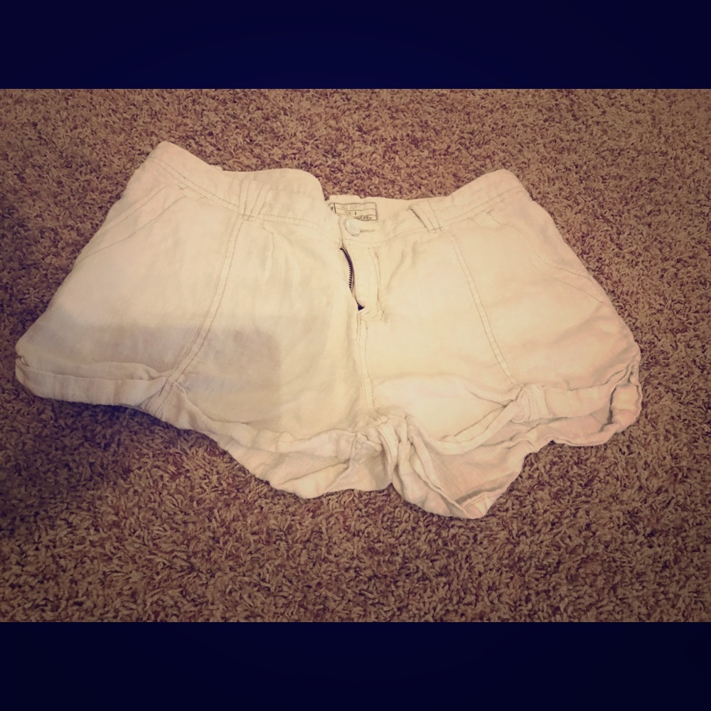 White Free People shorts