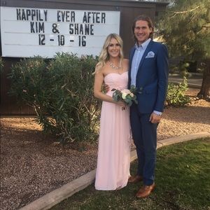 Blush Chiffon Bridesmaid Dress