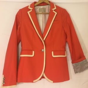 Coral Banana Republic Rowing Blazer