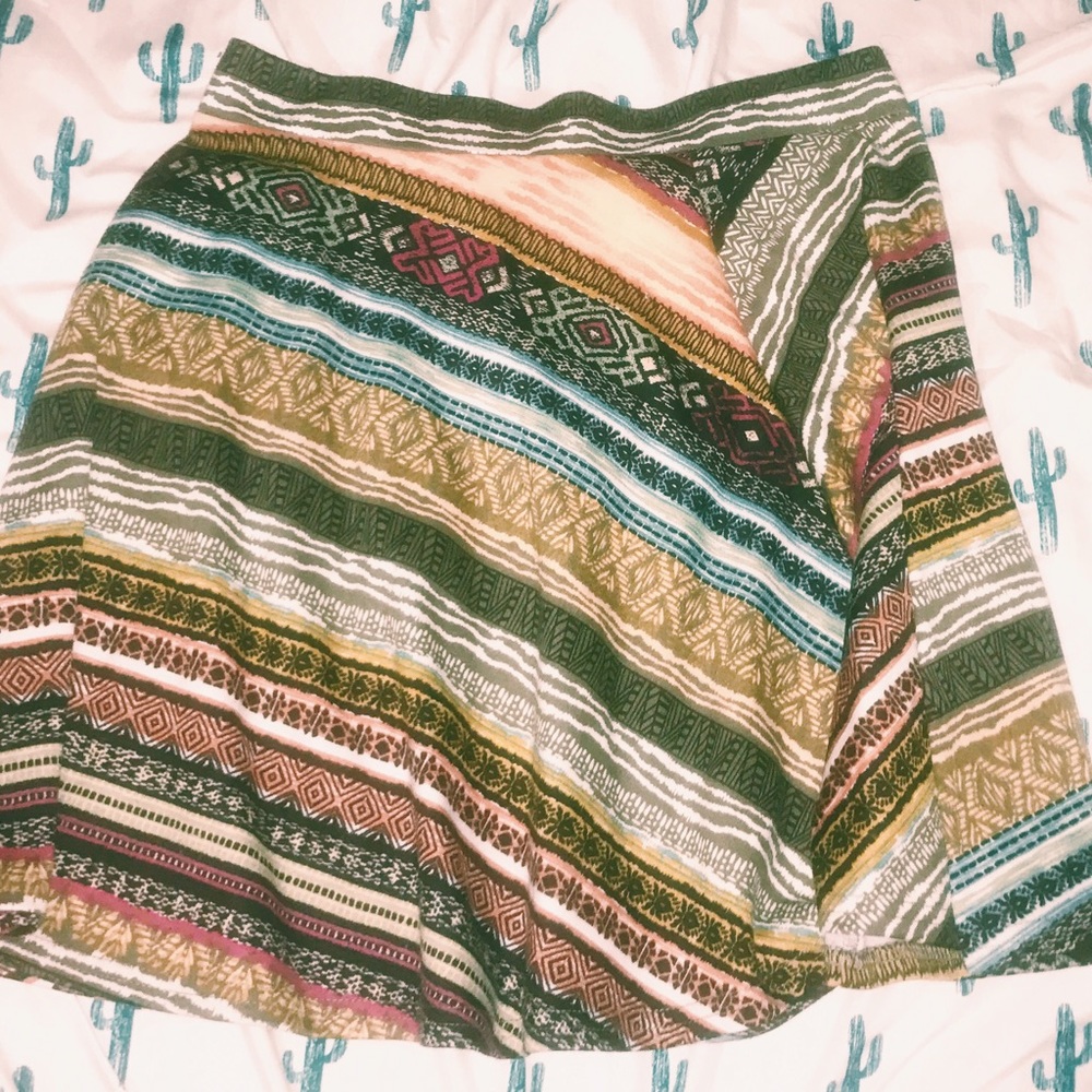 Multi print skirt