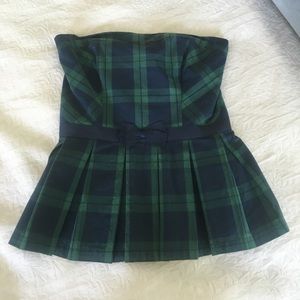 Plaid peplum top