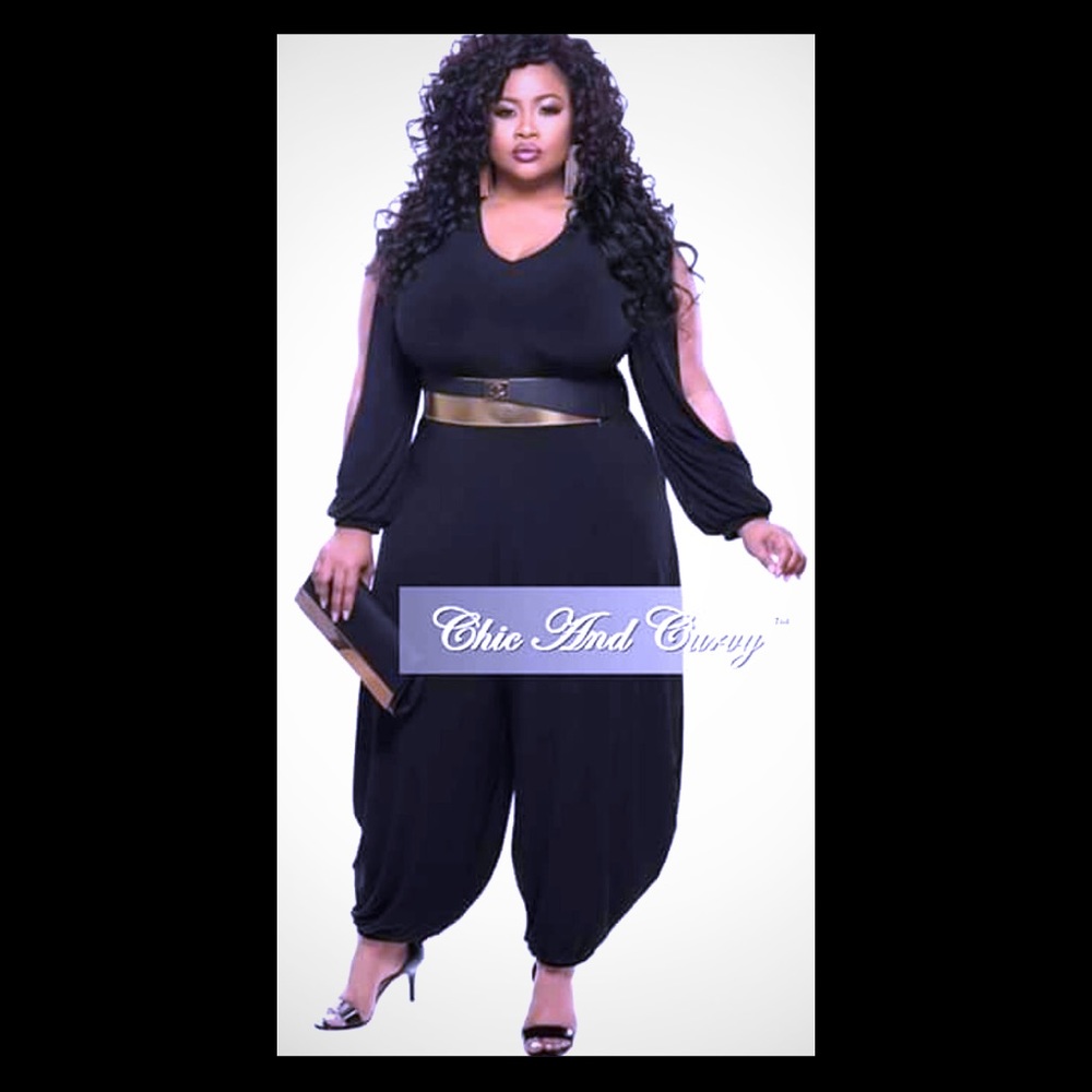 Black romper from chic and curvy 3x