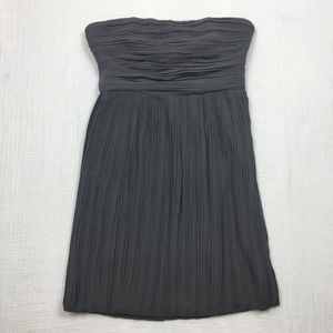 Theory Karolina Strapless Mini Dress Grey Size 6