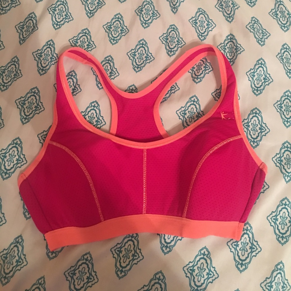 Pick and orange sports bra, perfect condition