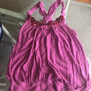 Pink free people shirt