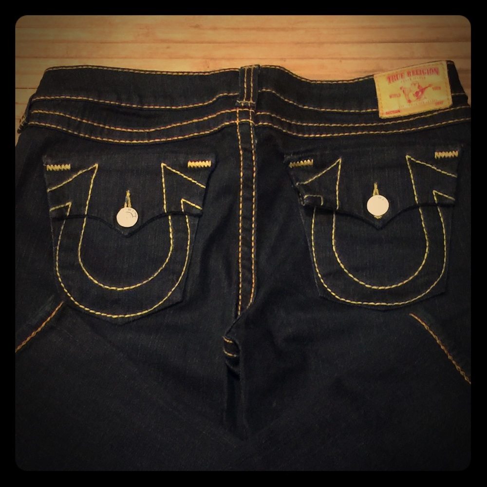 Authentic True Religion Becky Big T Boot Cut Jeans