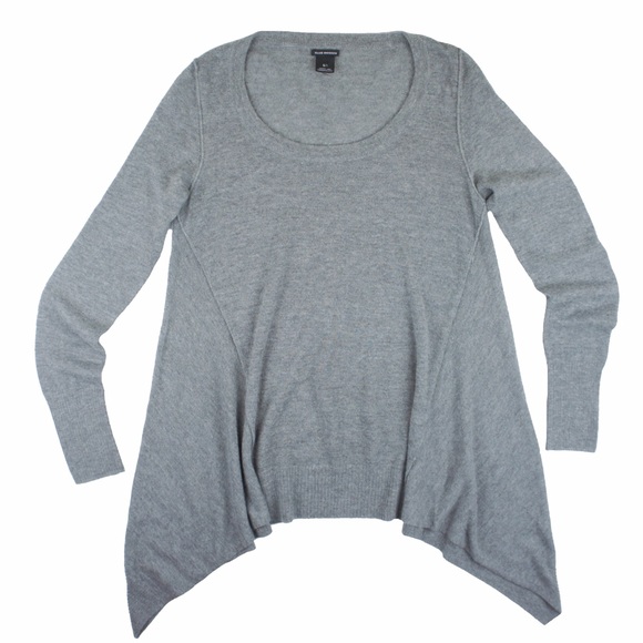 Club Monaco Sweaters - CLUB MONACO Gray Handkerchief Hem Merino Sweater