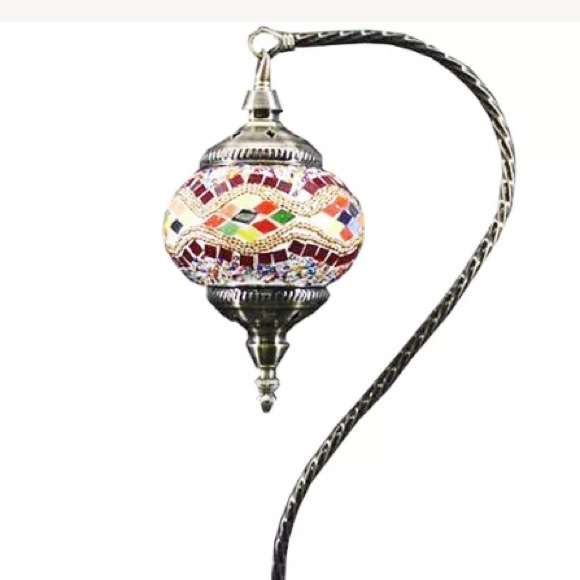 LIMITED TIME!VINTAGE Turkish Glass Mosaic Lamp 1 - Picture 2 of 7