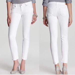 Paige Skyline White Skinny Jeans