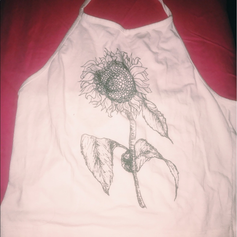 PACSUN daisy graphic crop top