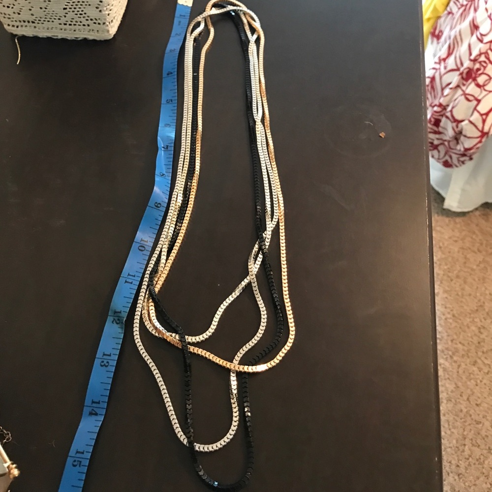 Multi Colored Layered Necklace